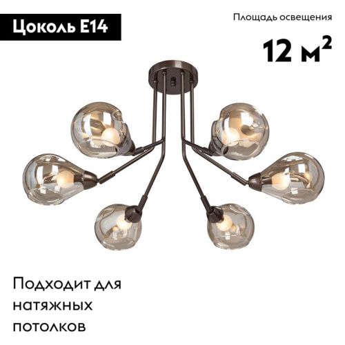 Люстра потолочная Vitaluce V4870 V4870-7/6PL - фото 2