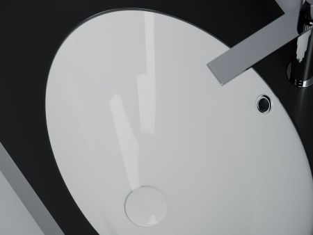 Раковина из сантехнического фарфора Ceramica Nova ERA CN6081 60х40 встраиваемая цвет белый без отверстий под смеситель