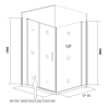 Боковая стенка Good Door SPIRIT СП00015 80х190 стекло прозрачное профиль хром