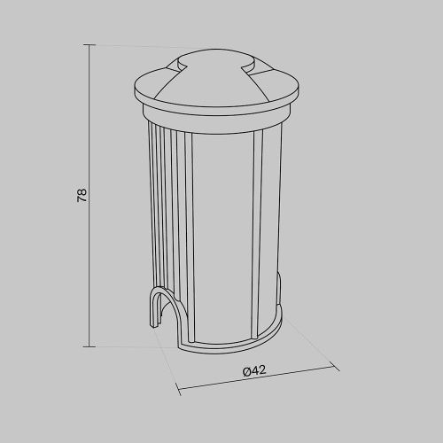 Светильник встраиваемый Maytoni Outdoor Flash O044DL-L1S3K1 - фото 4