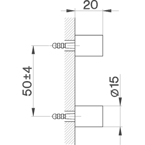 Крепления настенные для ершика Cisal System SY09066021 Акция - фото 2
