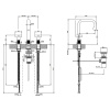Смеситель Gessi Inciso 58113#031 на раковину белый