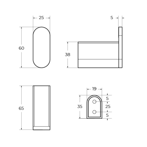 Крючок CEZARES STYLUS STYLUS-HK-NOP - фото 2