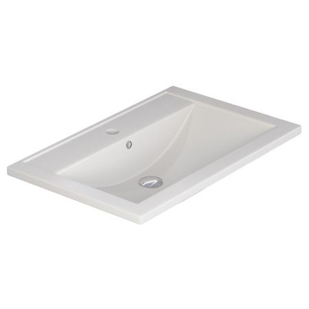 Раковина из искусственного камня Uperwood Foster Quartz 291030032 70х50 полувстраиваемая цвет белый