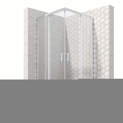 Душевой уголок Ambassador Kingston 14011119 80х80 стекло прозрачное профиль хром без поддона - фото 3