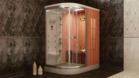 Финская сайна Frank 2015114 170х110 асимметричная с крышей