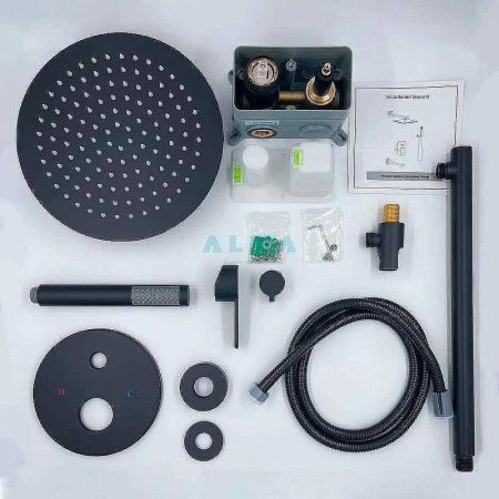 Душевая система ALMAes Sakari TVZ-0890 встраиваемая в стену цвет черный