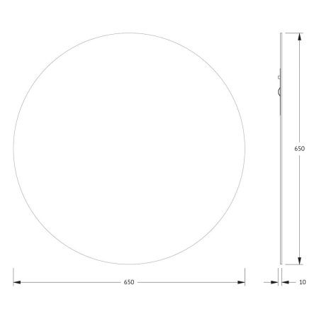 Зеркало Evoform Primary BY 0042 70х70 подвесное