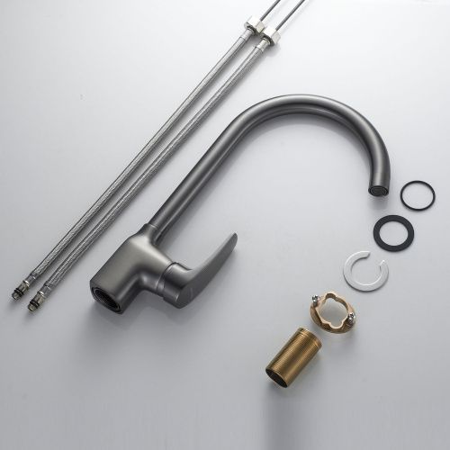 Смеситель для кухни Shevanik S5053T на мойку оружейная сталь - фото 4