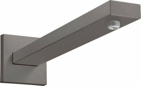 Держатель верхнего душа Hansgrohe Square 27694340 хром черный шлифованный/брашированный