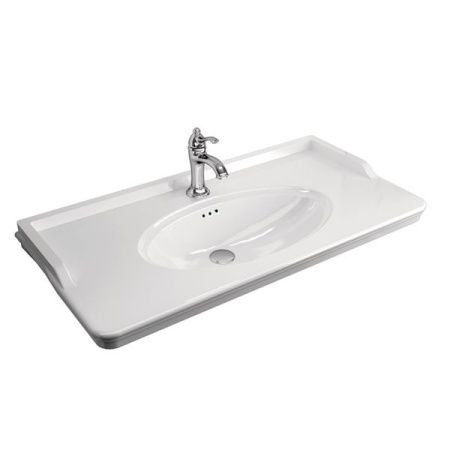 Тумба с раковиной Comforty Неаполь 00004139025CF 100х50 подвесная цвет белый