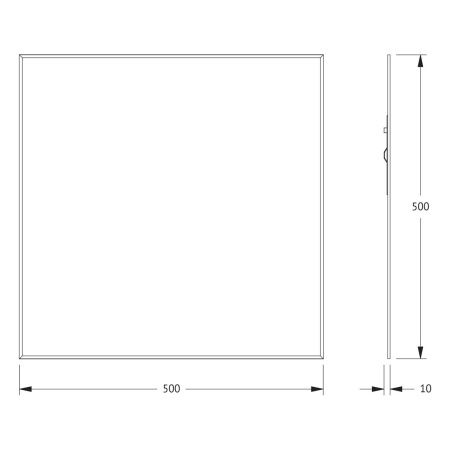 Зеркало Evoform Standard BY 0206 50х50 подвесное