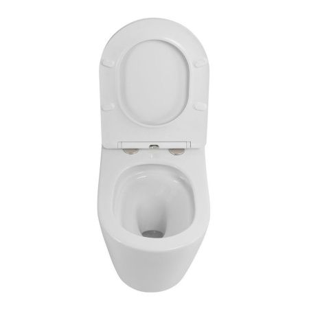 Унитаз подвесной Art&Max Tito AM2380CHRV/SC белый с сиденьем микролифт смыв торнадо