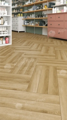 Ламинат Alpine Floor Herringbone 8 Pro New LF102-2 Дуб Эльзас толщина 0.8 см 33 класс 606х101 - фото 5