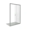 Душевая перегородка Good Door INFINITY ИН00032 140х185 стекло матовое профиль хром глянцевый