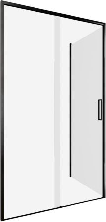 Душевой уголок Aquanet Pleasure Evo AE65-110x90-BT 110х90 стекло прозрачное профиль черный без поддона
