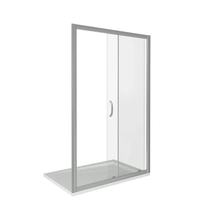Душевая перегородка Good Door INFINITY ИН00023 110х185 стекло прозрачное профиль хром глянцевый