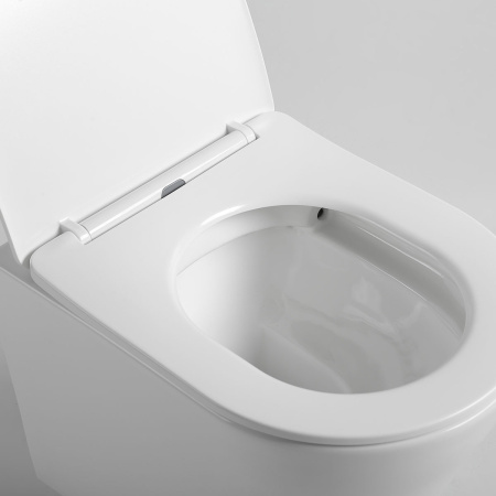 Унитаз подвесной Vincea Piatti VT1-11S белый с сиденьем микролифт безободковый душевой смыв