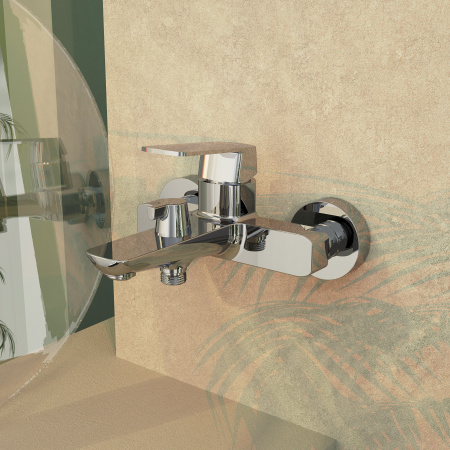 Смеситель для ванны Tokito NAGOYA TOK-NAG-1014 настенный хром