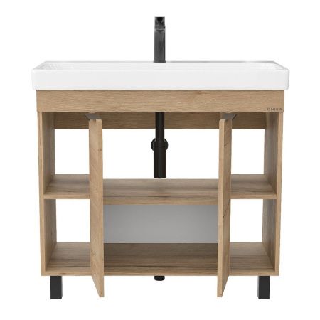 Тумба под раковину Onika Легран 109031 90х40 напольная цвет коричневый