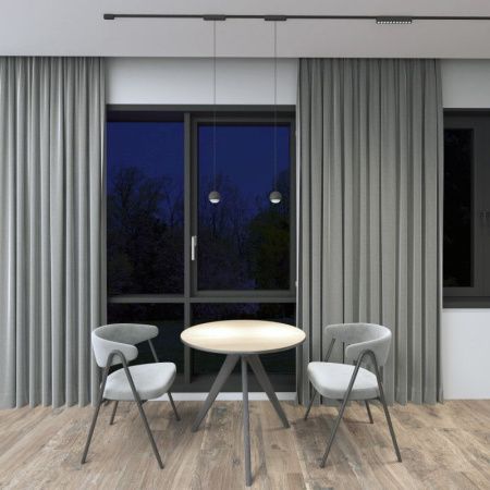 Трековый магнитный однофазный светильник Denkirs Air grill (Аир грилл) DK5338-BK