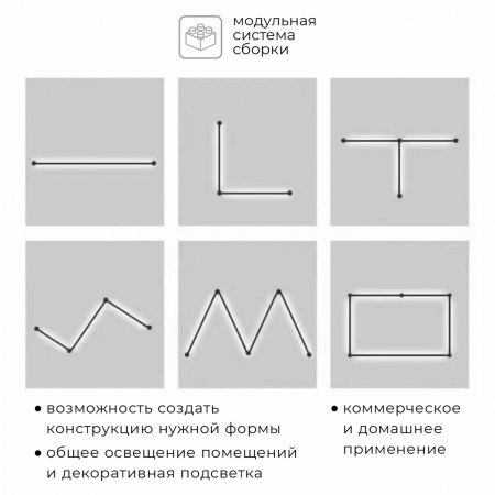 Настенно-потолочный светильник IMEX Thin and Smart (Тхин анд Смарт) IL.0060.5000-1000-WH