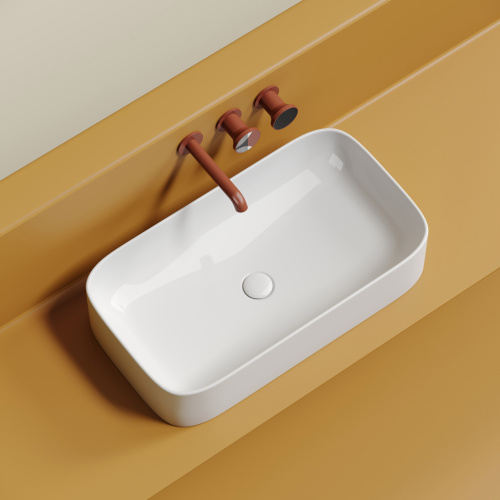 Раковина Ceramica Nova ELEMENT 71 см CN6054 накладная цвет белый - фото 2