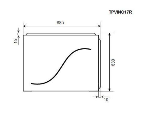 Торцевая панель Timo TPVINO17R