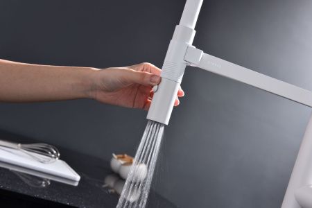 Смеситель для кухни Paulmark LEADER Le214101-WH на мойку белый