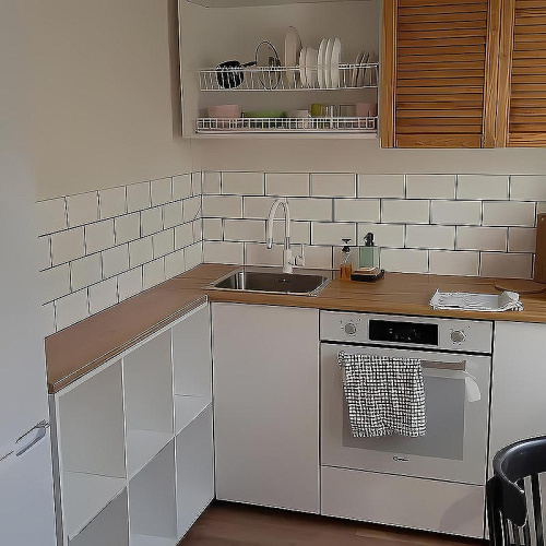 Смеситель для кухни Haiba HB70113-8 на мойку белый/хром - фото 4