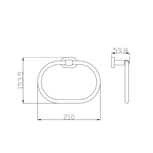 Полотенцедержатель RavSlezak Yukon YUA0104 - фото 2