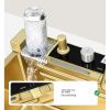 Кухонная мойка Savol S-SC001C 75х45 цвет золото поверхность матовая