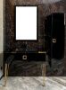 Консоль под раковину Armadi Art Lucido 770-100-B 100х60 подвесная цвет черный