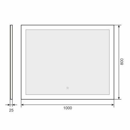Зеркало Uperwood Barsa 2930205444 100х80 подвесное