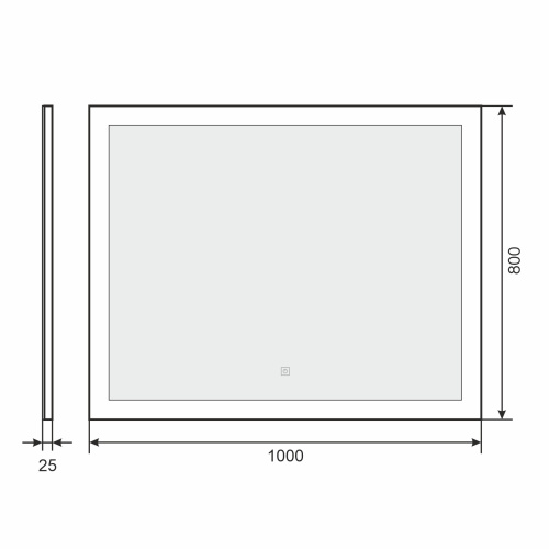 Зеркало в ванную Uperwood Barsa 2930205444 100х80 - фото 5