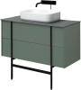 Тумба под раковину Allen Brau Reality 1.32007.CGM 100х46х50 подвесная цвет зеленый/серый