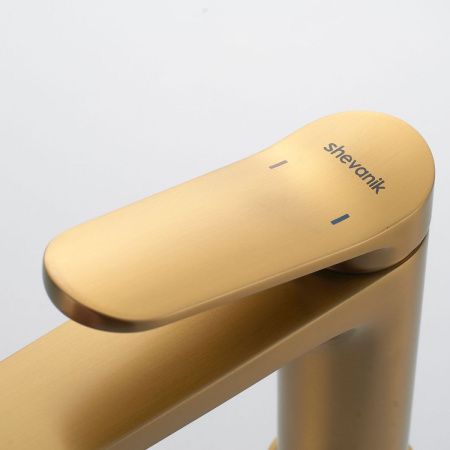 Смеситель Shevanik S43G S4301G на раковину золото