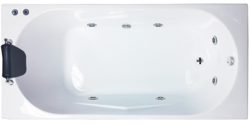 Ванна гидромассажная Royal Bath TUDOR RB407700ST 149х69 пристенная прямоугольная - фото 2