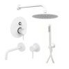 Душевая система Paffoni Light KITLIG015BO006 встраиваемая в стену цвет белый