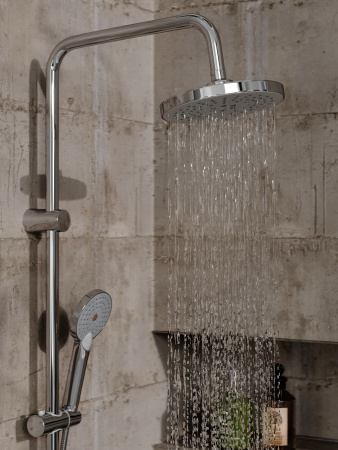 Душевая стойка Orange O-Shower OW02 настенная цвет хром Душевая стойка Orange O-Shower OW02 настенная цвет хром