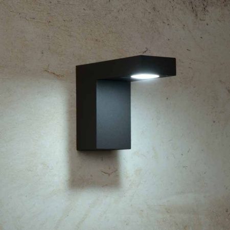 Уличный настенный светодиодный светильник Lucide Texas Black (Тексас Блацк) 28850/23/30