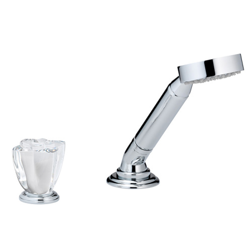Смеситель THG Ptale de cristal clair U6A-A02-6532/60A на борт ванны хром - фото 2