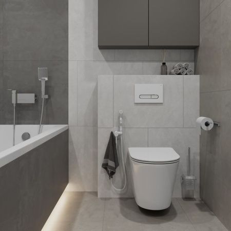 Клавиша смыва механическая Iddis Unifix UNI01WCi77 цвет белый