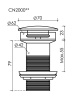 Донный клапан для раковины Ceramica Nova CN2000
