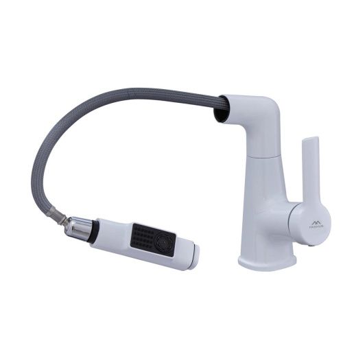 Смеситель Fashun A4018-8 на раковину белый - фото 4