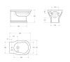 Биде подвесное BelBagno BOHEME BB115BH цвет белый