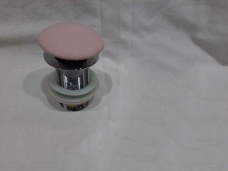 Раковина из сантехнического фаянса CeramaLux 104MP-3 40х40 накладная цвет розовый без отверстий под смеситель