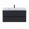 Тумба под раковину Uperwood Tanos 291020234 100х50 подвесная цвет черный