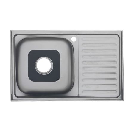 Кухонная мойка Melana 014 t R (*10) 80х50 цвет хром поверхность полированная