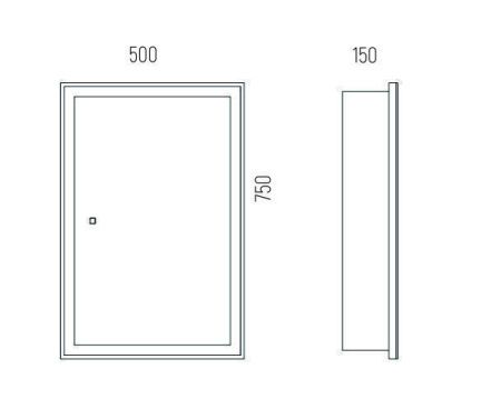Зеркало-шкаф Corozo Толедо SD-00001391 50х80 подвесной цвет белый
